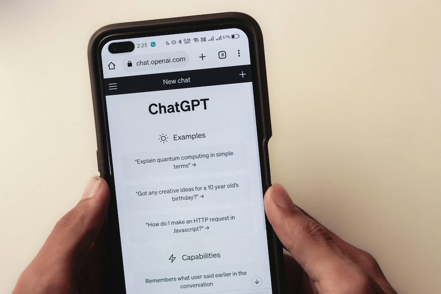 ChatGPT app on smartphone