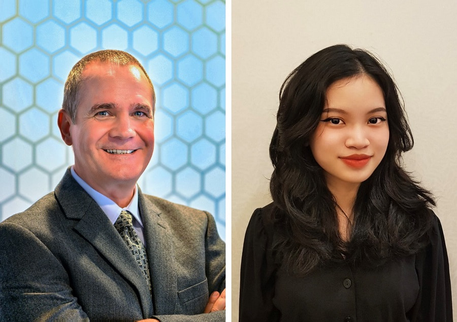 Dr Scott McDonald (pictured left) and Ms Ngo Ngoc Anh Khue (pictured right) from The Business School, RMIT University Vietnam